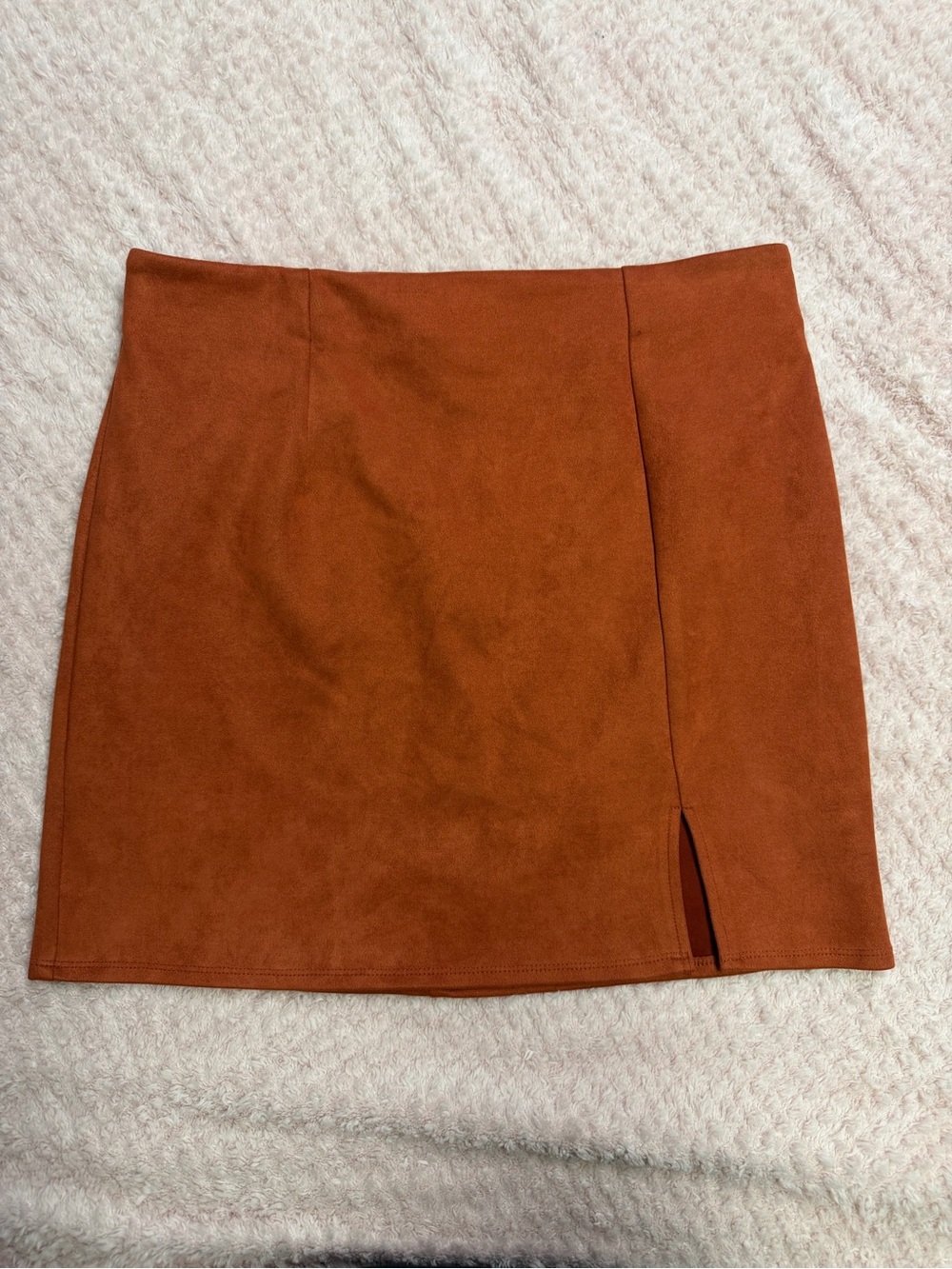 Superdown Dillon Mini Skirt in Rust- Size L